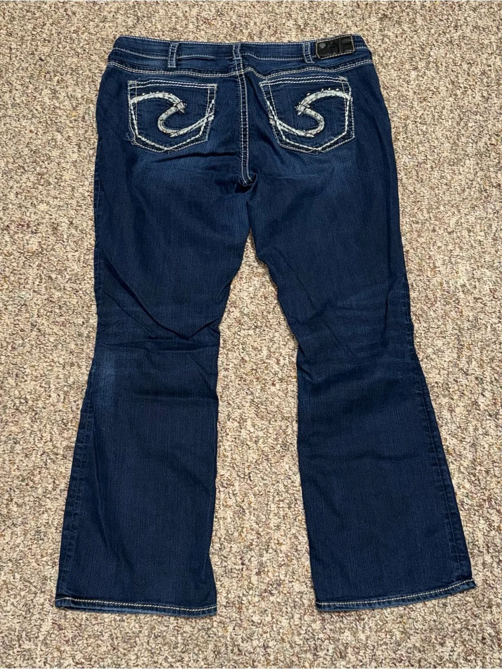 Women's size 18 Silver jeans Dark Wash Women's Bootcut Jeans - Navy Blue - Picture 2 of 9